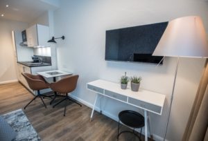 Eines der Serviced Apartments Bremen, ausgestattet mit Designermöbel und neuester Technik.